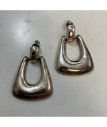 925 Sterling Silver Dangle Pierced Earrings “Door Knockers” 10.5g - $29.65