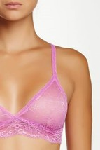 JOE&#39;S Orchid WIRELESS Floral SHEER Lace TRIANGLE Bralette XS / S - £51.29 GBP
