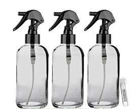 Perfume Studio 4oz Boston Round Clear Glass Spray Bottles with Trigger Sprayers  - £11.76 GBP