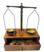 19th Century Scale (Pharmaceutical) Brass &amp; Wood ~ H. KOHLBUSCH ~ RARE V... - $122.40 CAD