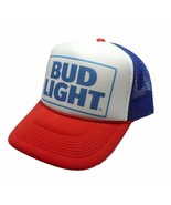 Vintage Bud Light Beer Hat Trucker Hat Snapback Hat Red White Blue Budwe... - £19.71 GBP