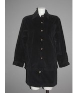 VTG Harve Benard Thick Corduroy Black Button Skirt &amp; Jacket Set Suit Wm&#39;... - $64.26 CAD