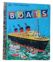 Boats 1976 The Little Golden Book Ruth Mabee Lachman Vtg Kids Book 8th P... - £5.07 GBP
