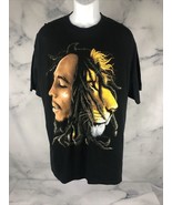 Zion Rootswear Bob Marley Lion Shirt Adult XL Black Short Sleeve Graphic... - $343.68 MXN