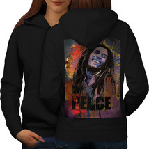 420 Rasta Bob Marley Sweatshirt Hoody Peace Reggae Women Hoodie Back - £17.57 GBP