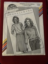 Vtg 1985 Stretch &amp; Sew Pattern 5070 Pullover Ann Person Uncut FF In-Ann-... - $7.42