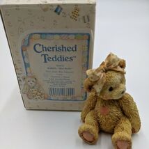 Vintage Cherished Teddies Resin Bear Figurine Karen Best Buddy 1991 #950432 - $9.66 CAD