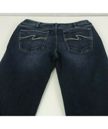 Silver Aiko Embroidered Distressed Whiskered Dark Wash Jeans Size 31/31 - $39.59