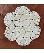 Vintage Handmade Doily White Round Crochet 9 Inch White - $205.03 MXN