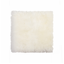 White Natural Sheepskin Chair Seat Cover - $54.89