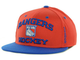 New York Rangers Reebok M254Z NHL Center Ice FVF  Hockey Cap Hat  L/XL - $20.85