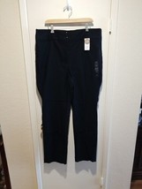 NEW Lane Bryant Size 20 Tighter Tummy Fit Black Pants Straight High Rise... - $28.71