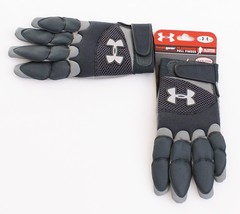 Under Armour Gray Playmaker Full Finger All Purpose Football Gloves Yout... - £31.49 GBP