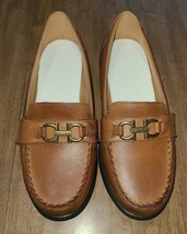 Dr. Comfort Mallory Brown Leather Loafers Women&#39;s US  9.5 Wide Shoes - $25.99