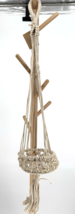 Macrame Plant Hanger Boho Cotton Rope 37in Hanging Planter Fits 6in Pot - $13.85