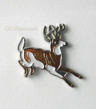 Whitetail White Tailed Deer Reindeer Antlers Wildlife Lapel Pin Badge 1 Inch - £4.50 GBP