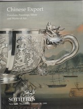 Sotheby&#39;s New York January 20 1999 Chinese Export auction catalog.   - £15.78 GBP