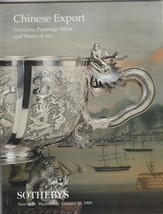 Sotheby&#39;s New York January 20 1999 Chinese Export auction catalog.   - £16.19 GBP