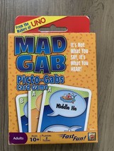 Mad Gab Card Game Picto-Gabs Mattel 2009 NEW - $10.97