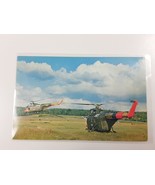 VTG Camp Grayling National Guard Army Michigan Postcard Helicopter - £3.69 GBP