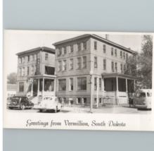 Greetings From Vermillion South Dakota Postcard Unposted RPPC Divided back - £3.14 GBP