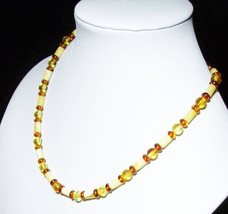 Amber Necklace for women Natural Baltic Amber Jewellery Gemstone Necklace - £76.66 GBP