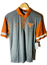 Nike Men&#39;s Texas Longhorns Short Sleeve Polo Shirt Tri-Color MEDIUM - £30.85 GBP