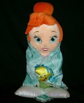 14&quot; Disney Babies Soft Baby Ariel Little Mermaid Stuffed Animal Plush Blanket - £22.41 GBP