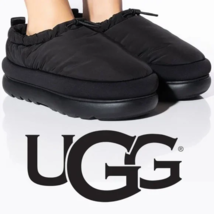 New Women&#39;s Ugg Maxi Clogs Size 10 Wool Puffers Platform Slippers Shoes (Black) - £104.47 GBP