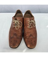 Cole Haan Air Oxford Shoes Men 11M Brown Wingtip Leather Dress Lace Up - $32.73