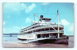 Postcard The Delta Queen Sternwheel Steamboat Passenger Ship Bridge Memphis TN - £3.95 GBP