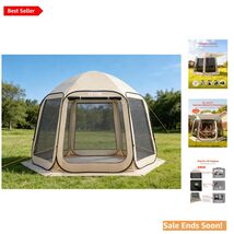 Spacious 10x9.2 FT Pop-Up Screen Tent for 4-8 Persons - Outdoor Comfort ... - $205.87