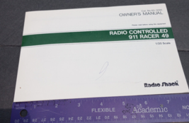 Radio Shack Tandy 1988 911 Racer 27 Radio Controlled Owner&#39;s Manual Cat. 60-3094 - $5.00