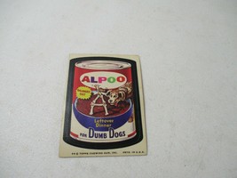 1974 Topps Wacky Packages Alpoo For Dumb Dogs Sticker Card  - £10.19 GBP