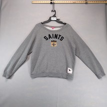 Mitchell &amp; Ness NFL New Orleans Saints Gray Sweatshirt Women&#39;s L Throwba... - €22,25 EUR