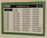 Checklist WCW Trading Card #161 World Championship Wrestling 1991 - $1.97