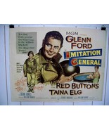 IMITATION GENERAL-GLENN FORD/RED BUTTONS-1958-HALF SHT VG - £44.62 GBP