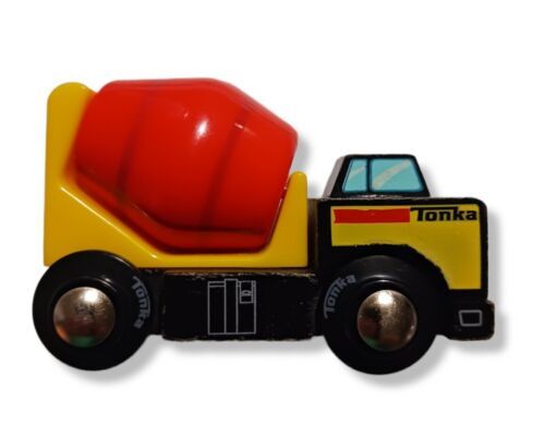   Maxim Tonka  2014 Cement Truck Wooden Toy Yellow  - £6.22 GBP