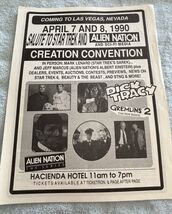 Star Trek Creation Entertainment Convention Flyer April 7-8, 1990 Las Vegas - $13.30