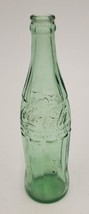Vintage Coke Coca-Cola Empty Green Glass Embossed Soda Bottle Anchor Hoc... - $19.60