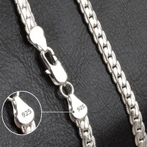 20-60cm 925 Sterling Silver Luxury Brand Design Noble Necklace Chain Unisex - £7.07 GBP+