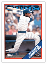 1988 Topps Andre Dawson   Chicago Cubs Baseball Card GMMGD - £1.28 GBP
