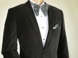 Mens Us Polo Assn. Velvet Blazer Dressy Casual dance performer singer 3018 Gray image 2