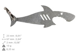NEW, Shark 2 (with gills), bottle opener, stainless steel, different sha... - $9.99