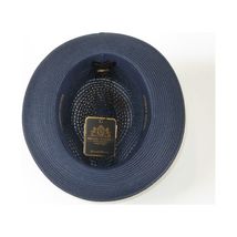 Men's Summer Spring Braid Straw style Hat by BRUNO CAPELO JULIAN JU907 Navy image 2