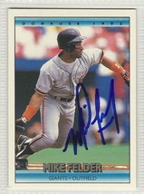 mike felder signed autographed card 1992 donruss - $9.98