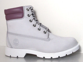 Timberland Women&#39;s 6&quot; Premium Grey Nubuck Waterproof Boots Sz. 9 A2KQB - £100.71 GBP