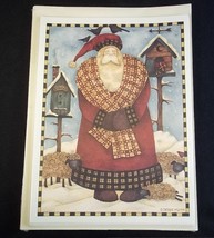 Blank notecards x 8 Debbie Mumm Santa&#39;s Retweet 1997 NIP - £3.60 GBP