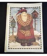 Blank notecards x 8 Debbie Mumm Santa&#39;s Retweet 1997 NIP - £3.54 GBP