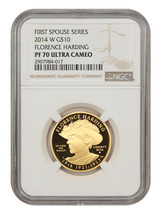 2014-W $10 Florence Harding NGC PR70DCAM - £1,689.35 GBP